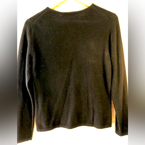 CASHMERE szS blk cardigan Croft & Barrow Super soft and in pristine condition - Picture 2 of 4